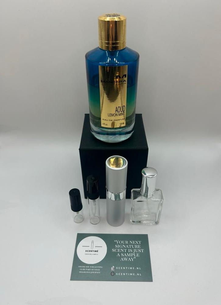 Mancera Aoud Lemon Mint- sample/tester/decant, Sieraden, Tassen en Uiterlijk, Uiterlijk | Parfum, Nieuw, Verzenden