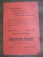 3e Rijk - zeldzame flyer "Entartete Kunst" 1937, Verzenden, Duitsland, Foto of Poster