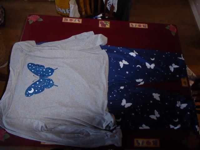 blauwe pyjama met vlinders 5XL nog nieuw, Kleding | Dames, Grote Maten, Nieuw, Overige typen, Blauw, Ophalen of Verzenden