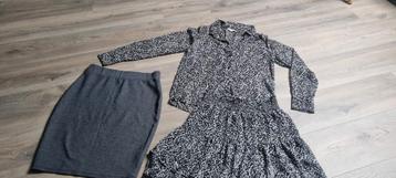 Kledingset silvercreek blouse en 2 rokken maat 36/s beschikbaar voor biedingen