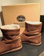 Shabbies Amsterdam cognac leer bont gevoerd, Kleding | Dames, Schoenen, Ophalen of Verzenden, Zo goed als nieuw, Bruin