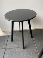 Bijzettafel buiten zwart rond 40cm, Huis en Inrichting, Tafels | Bijzettafels, Ophalen, Minder dan 45 cm, Minder dan 55 cm, Metaal of Aluminium