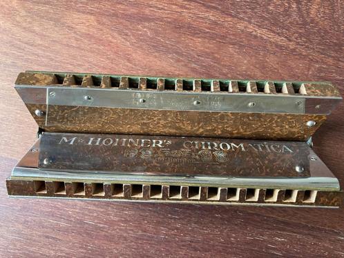Hohner Chromatische Bass, toonzuiver bijna antiek, Muziek en Instrumenten, Blaasinstrumenten | Mondharmonica's, Gebruikt, Chromatisch