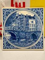 Tegel delfts blauw amsterdam keizersgracht-reguliersgracht, Ophalen of Verzenden