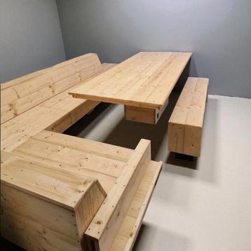 Houten Tuinset op Maat - Lounge & Tuintafels beschikbaar voor biedingen
