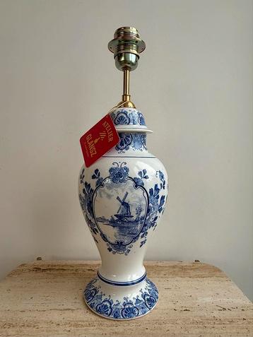 Vintage Delftsblauwe Vaaslamp - Atelier Glansz beschikbaar voor biedingen
