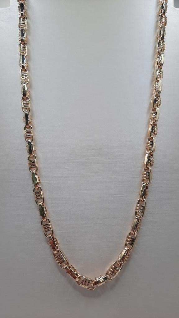 gouden fantasie ketting 14kt, Sieraden, Tassen en Uiterlijk, Kettingen, Nieuw, Goud, Goud, Ophalen of Verzenden