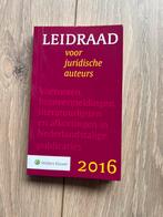 Leidraad voor juridische auteurs 2016 (8e druk), Diverse auteurs, Ophalen of Verzenden, Alpha, WO