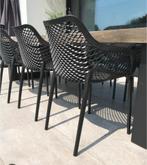 Set van 6 kunststof stoelen incl nieuwe kussens, Ophalen, Zo goed als nieuw