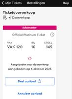 The Weeknd tickets 17 juli, Tickets en Kaartjes, Eén persoon, Juli