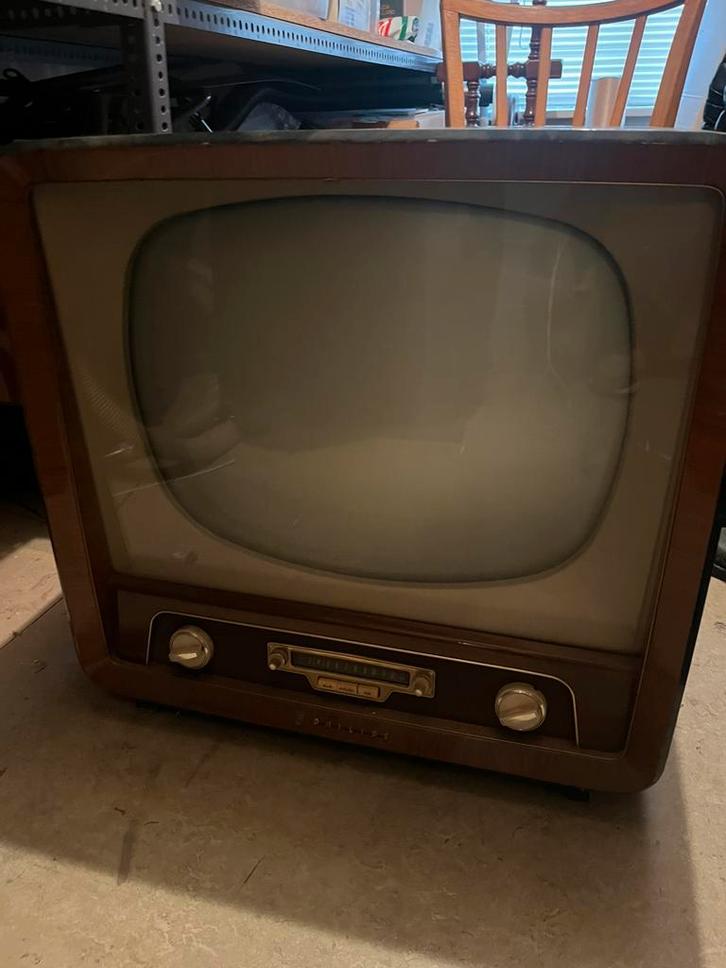 Vintage Philips Leonardo-luxes televisie met beeldbuis, Antiek en Kunst, Antiek | Tv's en Audio, Ophalen