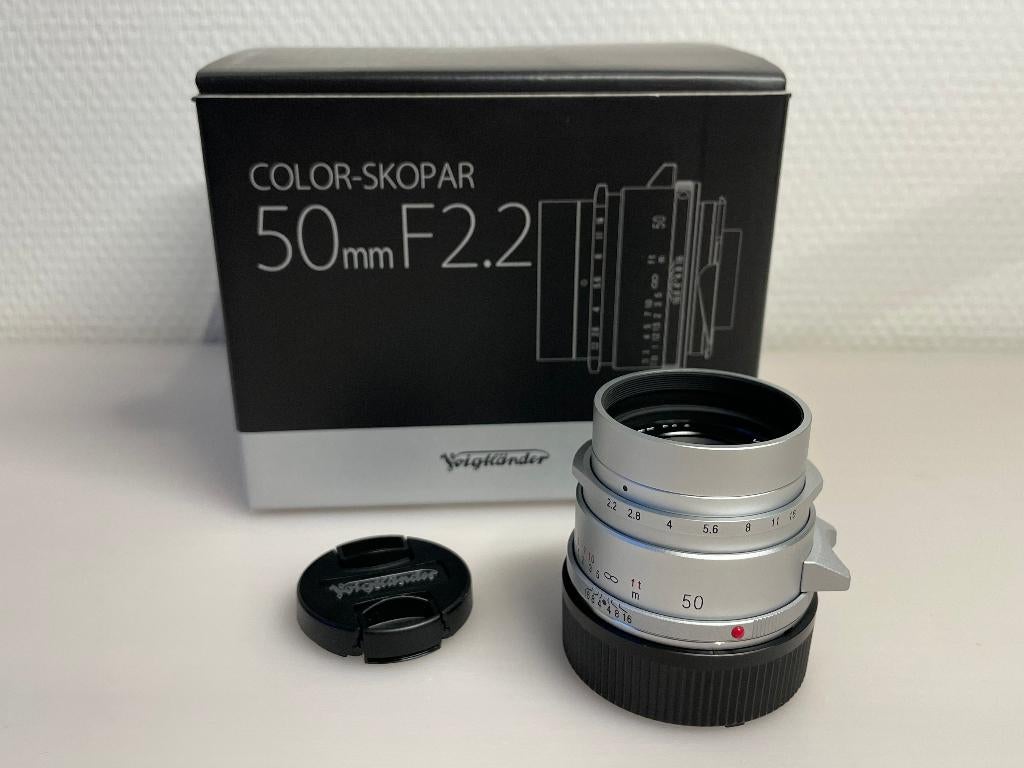 Voigtlander Color Skopar 50mm F2.2 Leica M, Ophalen of Verzenden, Zo goed als nieuw, Standaardlens