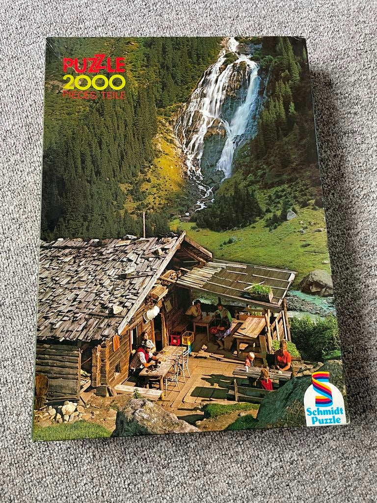 Schmidt Puzzle 2000 stukjes - Waterval, Ophalen of Verzenden, Meer dan 1500 stukjes, Gebruikt, Legpuzzel