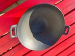 gietijzeren wok 33 cm doorsnee, Gebruikt, Ophalen of Verzenden, Wok, Gietijzer