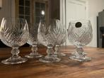 6 Vintage Cognac Glazen Cristal D’arques, Antiek en Kunst, Ophalen of Verzenden