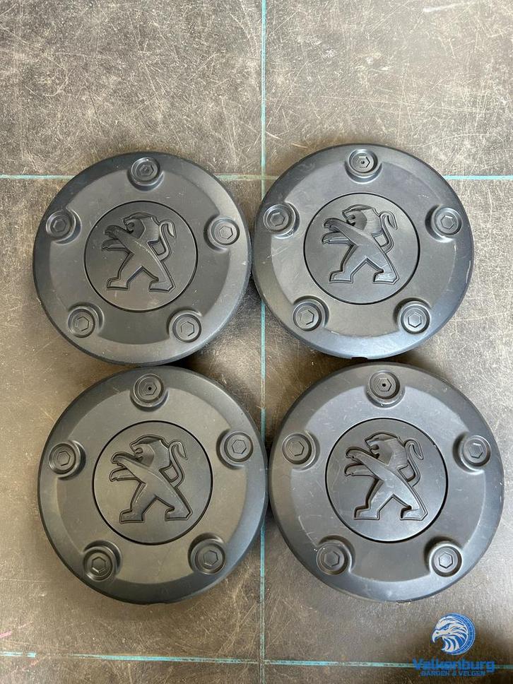 ORIGINELE Peugeot Expert naafkap naafdop wieldop set zwart, Auto diversen, Wieldoppen, Gebruikt, Verzenden