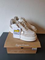 Super cracks dames sneakers met rits maat 38, Wit, Super cracks, Nieuw, Ophalen of Verzenden
