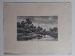 Oude steendruk litho, Antiek en Kunst, Ophalen of Verzenden