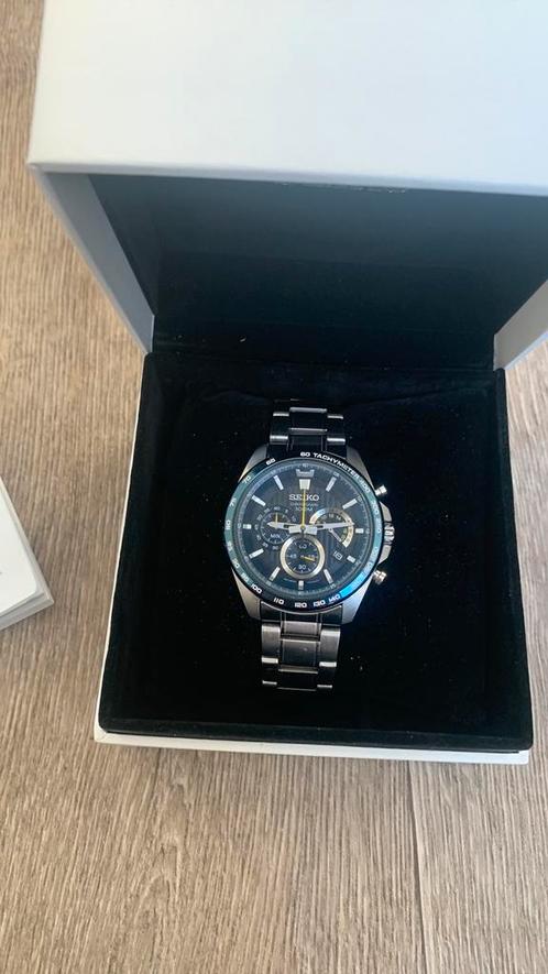 Nette heren horloge (Seiko), Sieraden, Tassen en Uiterlijk, Horloges | Heren, Zo goed als nieuw, Polshorloge, Seiko, Staal, Staal