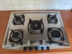 Etna inbouw gaskookplaat met wokbrander., Witgoed en Apparatuur, Kookplaten, 5 kookzones of meer, Gebruikt, Inbouw, Ophalen