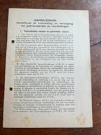 Aanwijzingen huisvesting vluchtingen evacuatie oorlog 1943, Verzamelen, Militaria | Tweede Wereldoorlog, Ophalen of Verzenden