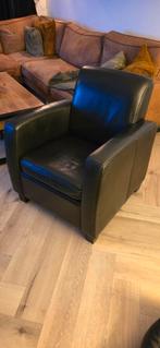 Gratis! Leren fauteuil in goede staat, Gebruikt, Minder dan 75 cm, Leer, Ophalen of Verzenden