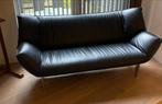 Leolux Tango 3-zits bank zwart leer, Ophalen, Gebruikt, Driepersoons, Leer