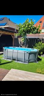 Bestway Steel Pro Max opbouwzwembad - L305 x B200 x 84 cm, Tuin en Terras, Zwembaden, Ophalen, Zo goed als nieuw, Ovaal, 80 tot 120 cm