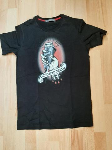 Frankie Morello Milanzwart T-shirt S beschikbaar voor biedingen