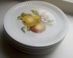 Hutschenreuther Selb Apart zes bordjes fruitmotief, Verzenden, Zo goed als nieuw, Porselein, Bord(en)