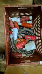 Krachtstroom stekkers kabels diverse 400v, Doe-het-zelf en Verbouw, Ophalen of Verzenden, Gebruikt, Kabel of Snoer