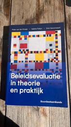 Beleidsevaluatie in theorie en praktijk, Sociale wetenschap, Ophalen of Verzenden, Zo goed als nieuw, Peter van der Knaap; Valérie Pattyn; Dick Hanemaayer