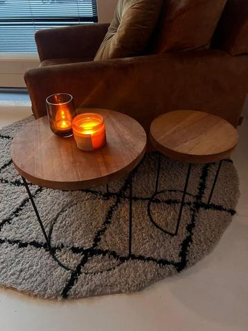 Industriële bijzettafelset - 2-delig beschikbaar voor biedingen