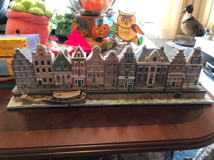 Amsterdamse grachtenhuisjes compleet, Verzamelen, Overige Verzamelen, Zo goed als nieuw, Ophalen of Verzenden