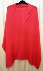 Cashmere sjaal type poncho, Verzenden, Zo goed als nieuw, Maat 42/44 (L), Rood