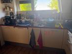 Granieten keukenblad, Huis en Inrichting, Keuken | Keukenelementen, Ophalen, Gebruikt, Grijs, 200 cm of meer