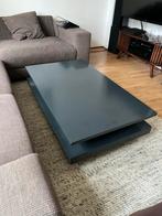 Stijlvolle grijs blauwe salontafel donker lage 120cm, Huis en Inrichting, Tafels | Salontafels, Ophalen, 100 tot 150 cm, Zo goed als nieuw