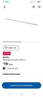 Metod (Ikea) ophangrail., Ophalen, 25 tot 50 cm