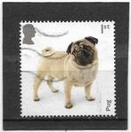 Engeland 2024 Dogs – Pug, Verzenden, Gestempeld