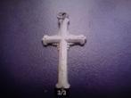 zilver kleurig Kruisje, Sieraden, Tassen en Uiterlijk, Kettinghangers, Ophalen, Overige materialen, Gebruikt, Kruis of Symbool