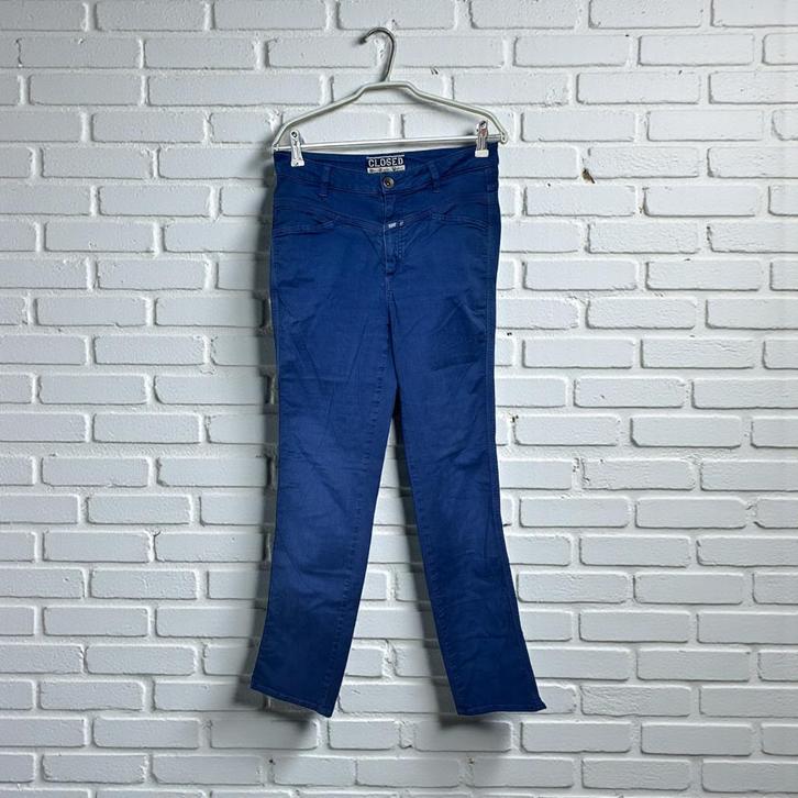 Closed Broek Maat 44 (IT) Donkerblauw Pedal Stream, Kleding | Dames, Spijkerbroeken en Jeans, Zo goed als nieuw, W30 - W32 (confectie 38/40)