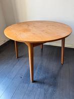 Vintage ronde uitschuifbare eettafel met 4 stoelen, Antiek en Kunst, Antiek | Meubels | Tafels, Ophalen