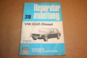 VW Golf-Diesel Reparatur Anleitung 1976-1980 !!