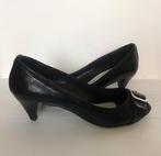 Pumps la Edo Vera pelle peeptoe Peep toe leren lakleer 39, Pumps, Zwart, Ophalen of Verzenden, La edo vera pelle