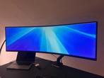 Samsung 49 inch Ultrawide Monitor (C49RG90SSU) + Ergotron HX, Computers en Software, Monitoren, Curved, IPS, 101 t/m 150 Hz, DisplayPort