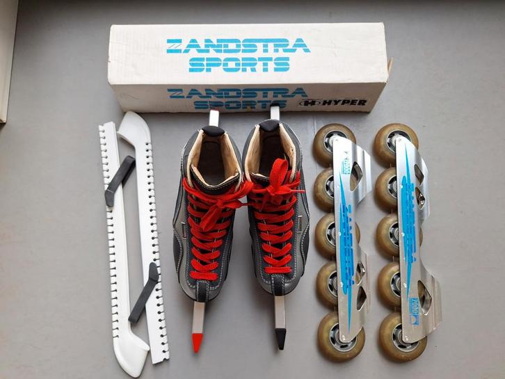 Zandstra skeeler/schaats set - maat 38 (v.schoenmaat 40), Sport en Fitness, Skeelers, Gebruikt, Inline skates 5 wielen, Overige merken