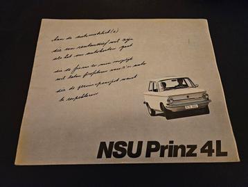 Brochure NSU Prinz 4L  beschikbaar voor biedingen