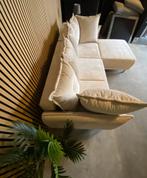 !!ACTIE!! NIEUWE VELVET HOEK/SLAAPBANK, Ophalen of Verzenden, Zo goed als nieuw, Vierpersoons of meer, Stof