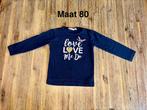 Bakkaboe Longsleeve Love Me Do Maat 80, Meisje, Ophalen of Verzenden, Zo goed als nieuw, Bakkaboe