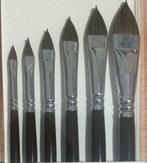 Serie penselen van eekhoornhaar, Hobby en Vrije tijd, Ophalen of Verzenden